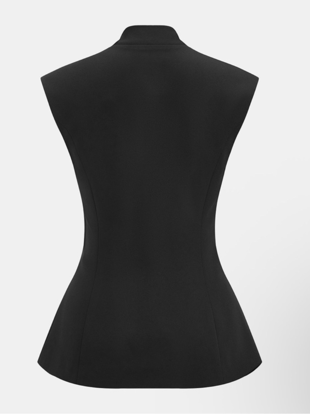 Commense Structured Sleeveless Vest with Waist Buckle NWT - Picture 3 of 8